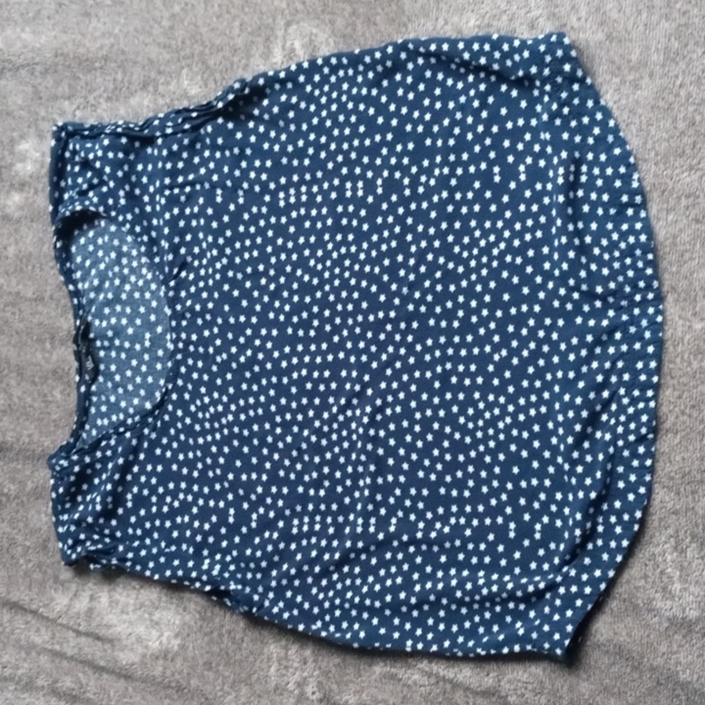 Velvet Heart navy and white star print sleeveless top